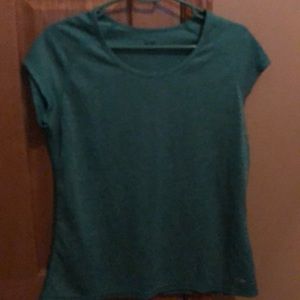 Green workout shirt